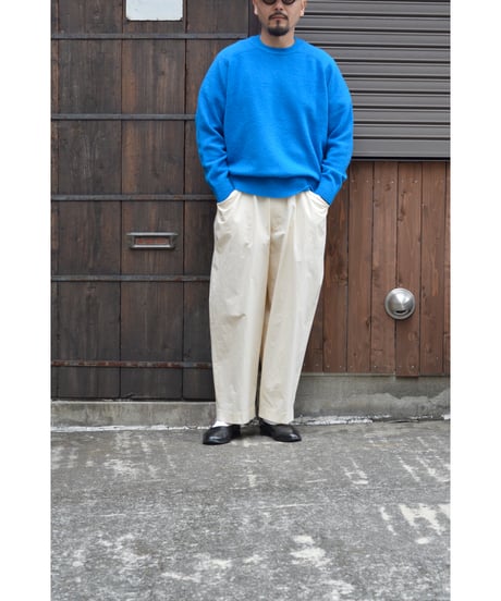 CIRCLE KNIT PULLOVER / Blue