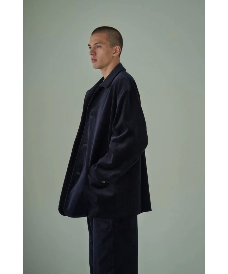 BRITISH CORDUROY CAR COAT / NAVY | CLOTH&CLOTHI BRITISH CORDUROY CAR COAT / NAVY | CLOTH&CLOTHI