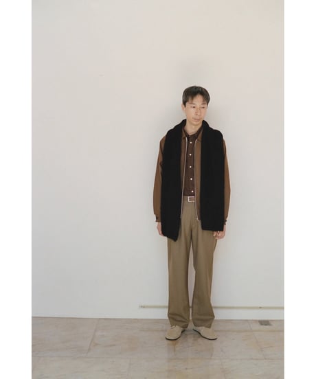 FLANNEL RAGLAN BLOUSON / BROWN