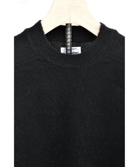 CIRCLE KNIT PULLOVER / Black