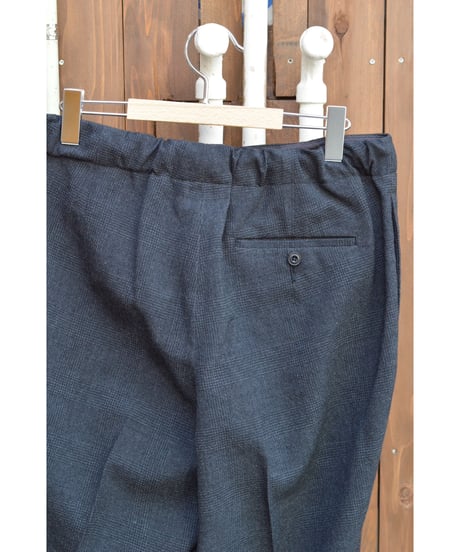 グレンチェックナローテーパードイージーパンツ