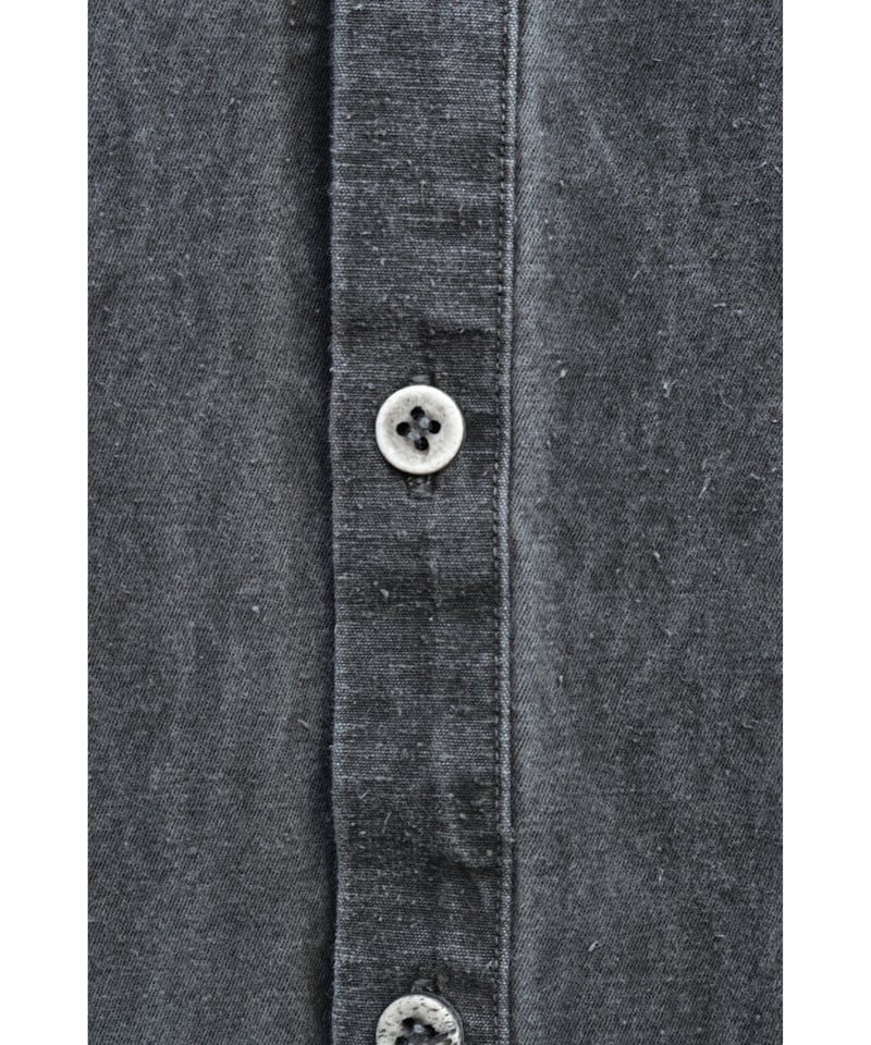 裏絹紬表綿高密度シャツ/ 炭   & 公式オンラインストア