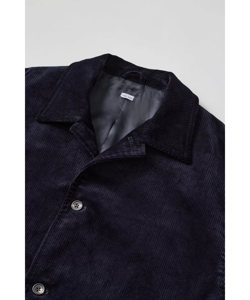 BRITISH CORDUROY CAR COAT / NAVY | CLOTH&CLOTHI