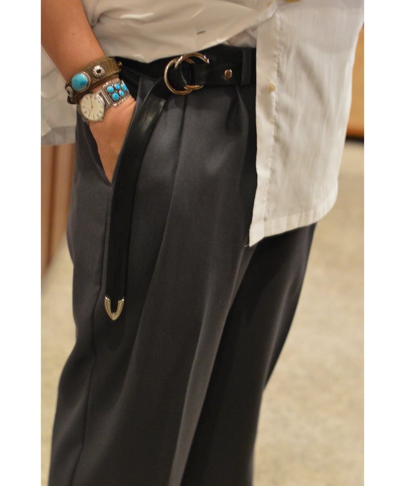 W RING BELT - C&C / BLACK | CLOTH&CLOTHING 公式オン W RING BELT - C&C / BLACK | CLOTH&CLOTHING 公式オン