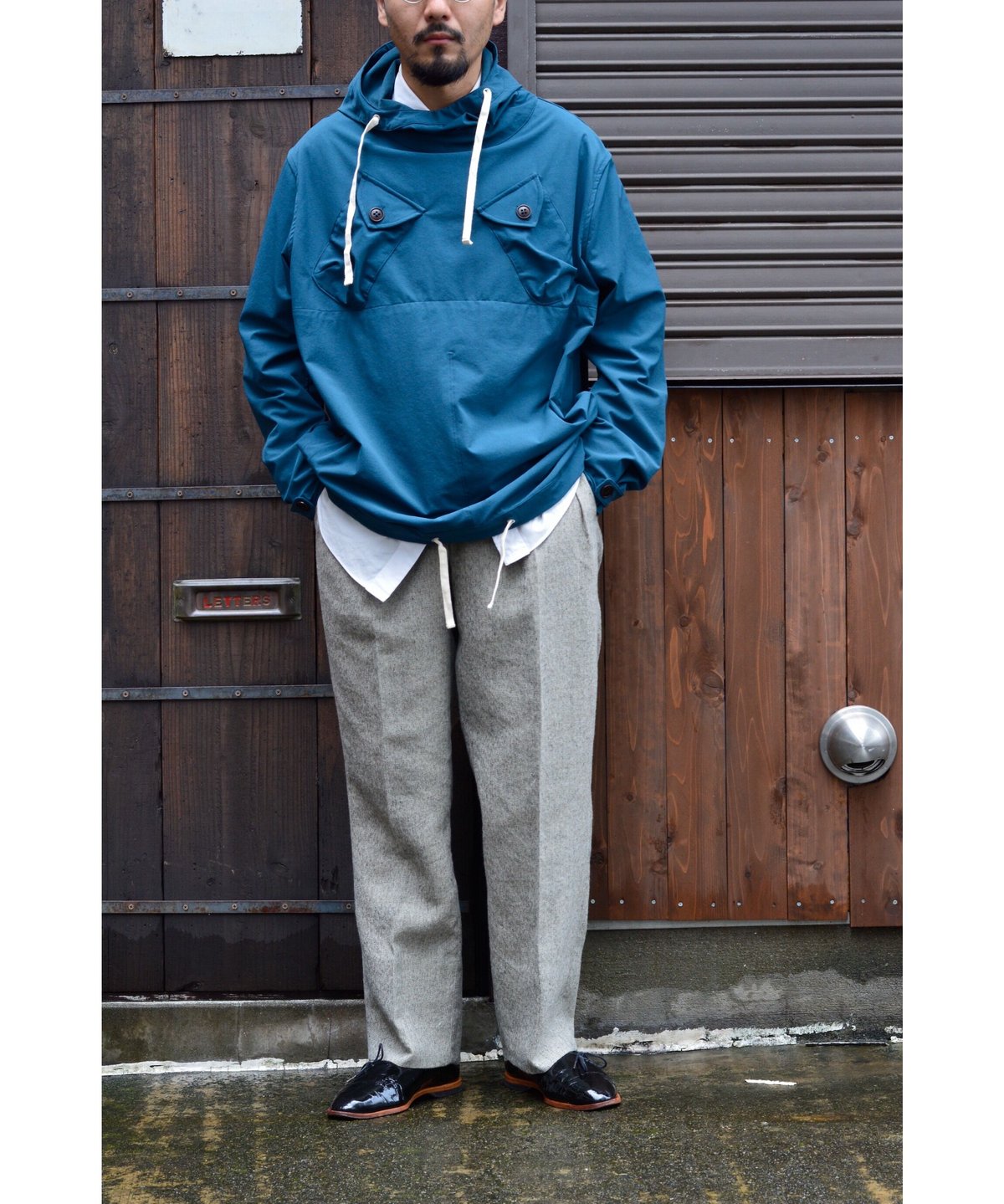 田口さんのナイロンプルオーバーパーカー / Blue | CLOTH&CLOTHING 公式オ...