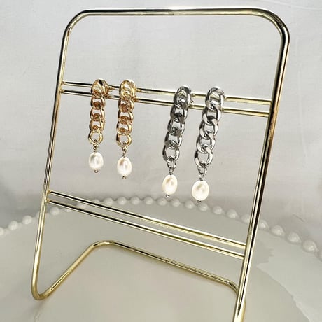 stick chain ( pierce / earring)