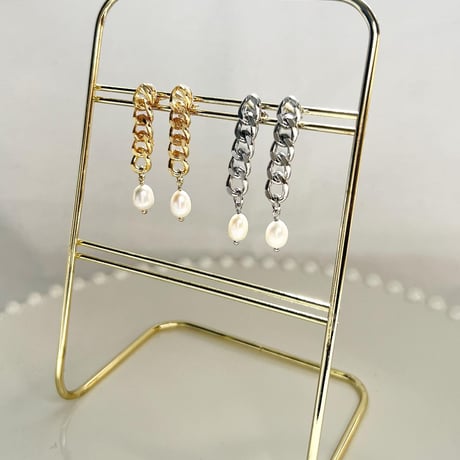 stick chain ( pierce / earring)
