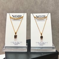 【 3type 】smoky quartz necklace