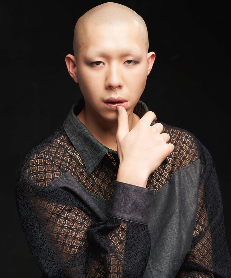 Standard Denim Lace Shirt / 23046 | 六舞宴 / ROKUBUEN 