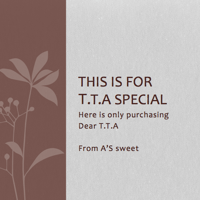 T.T.A Special Order Set