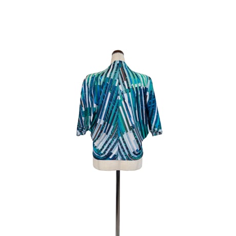 divka ディウカ  ”Hybrid Motion” Print 60C/Mo Smooth Draped Top