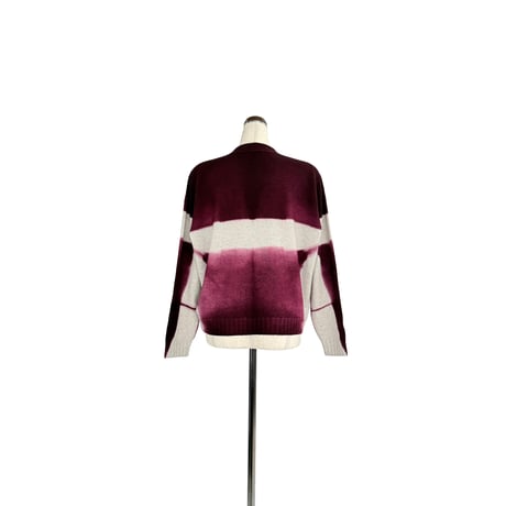 suzusan Cashmere Seamless Short Cardigan Dark Purple