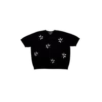 26SS suzusan Washable Merino Wool Knit T-shirt Black