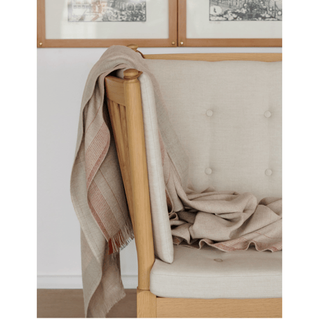 ELVANG (エルヴァン)　Ecru alpaca throw Beige