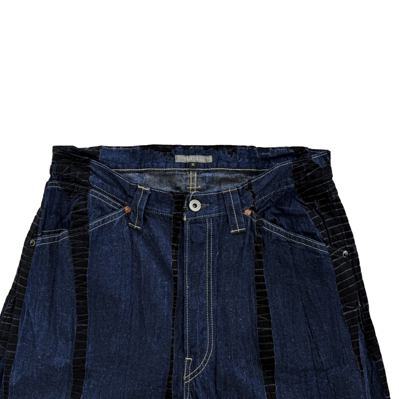 suzusan Cotton Denim Loose Fit Pants | BON MARU