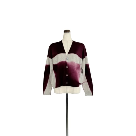 suzusan Cashmere Seamless Short Cardigan Dark Purple