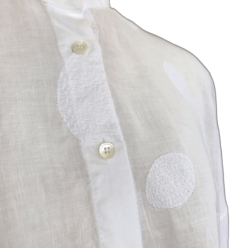 ROSSO35 リネン・アシンメトリーヘムブラウス | BON MARUSE ボンマルセ 