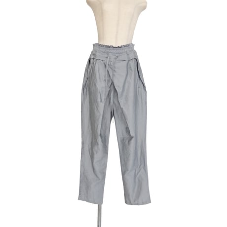 divka ディウカ  Linen Nylon Rigid Cloth Drawstring Pants