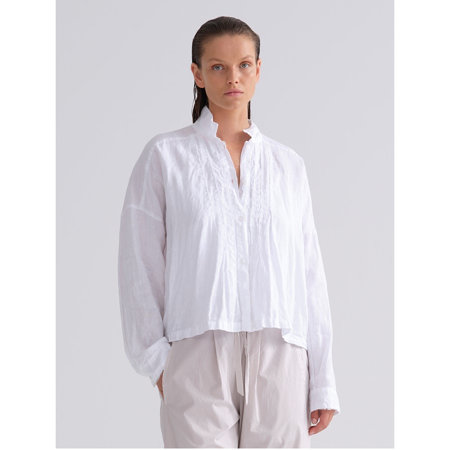 【KristenseN DU NORD】リネンシャツ KristenseN DU NORD リネン・フリルシャツ | BON MARUSE ボンマルセ