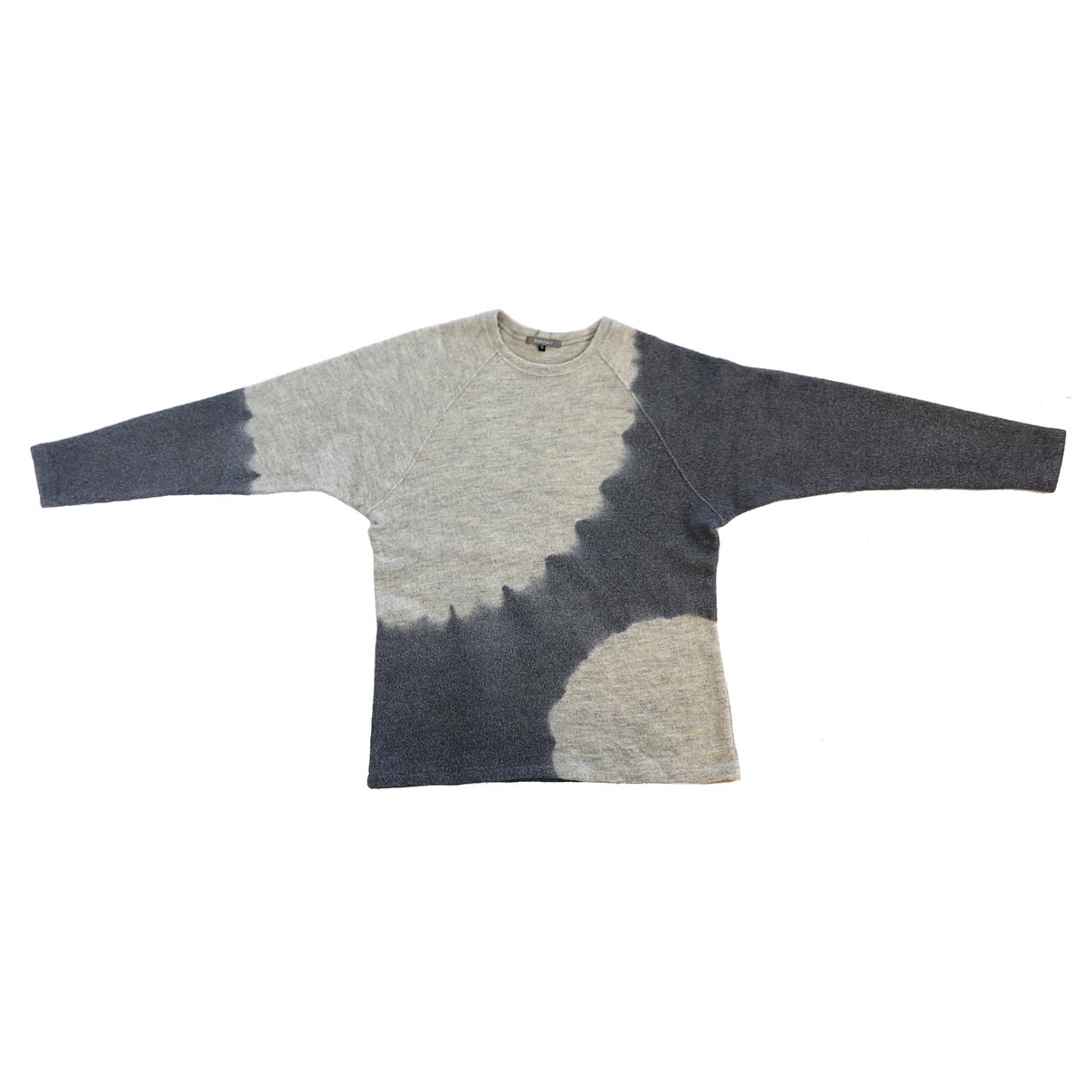 suzusan Wool Cotton Jersey Crew Neck Pullover 