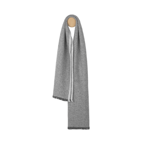 ELVANG (エルヴァン)　Edinburgh Scarf   Grey / Light grey