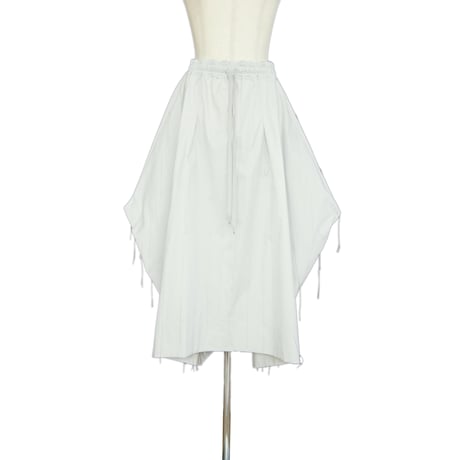 divka ディウカ  Whisper Flow Cut Jacquard Draped Detail Skirt