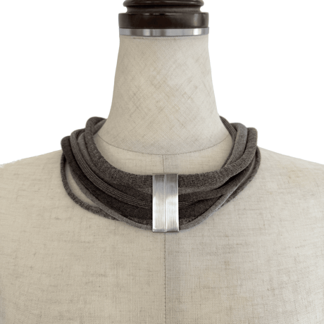 MATERIA DESIGN FLEXA メタルループネックレス