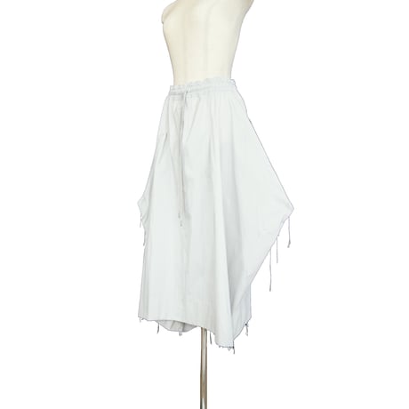 divka ディウカ  Whisper Flow Cut Jacquard Draped Detail Skirt