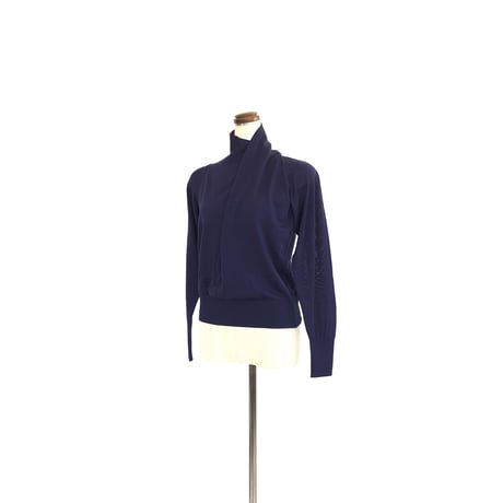 support surface サポートサーフェス　ドレープニット Navy
