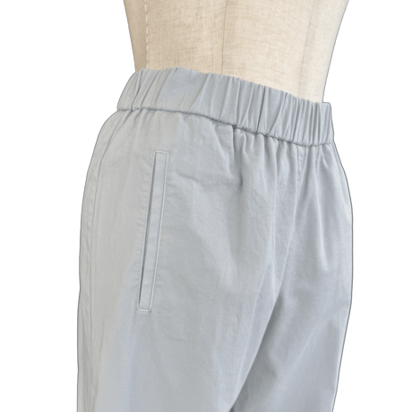 ROSSO35 ガーメントダイ・パンツ Icy blue