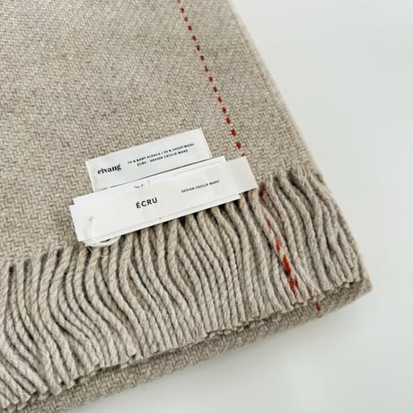 ELVANG (エルヴァン)　Ecru highland throw beige