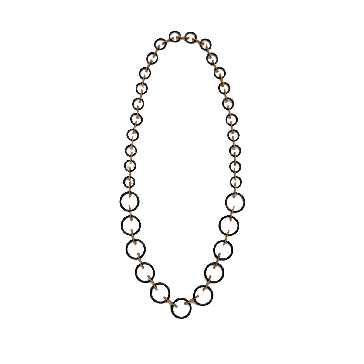 MATERIA DESIGN マテリアデザイン Split Long ネックレス Black 