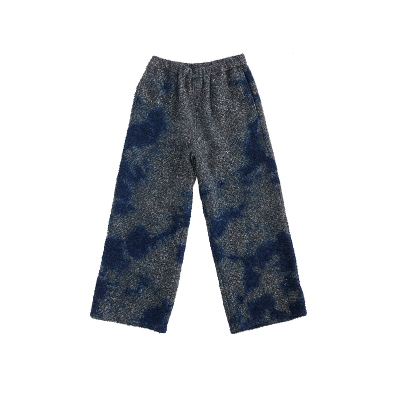 suzusan Various Loop Yarn Tweed Wide Pants Roya