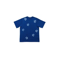 suzusan Giza Cotton Jersey Short Sleeve T-Shirt Blue / Light Grey