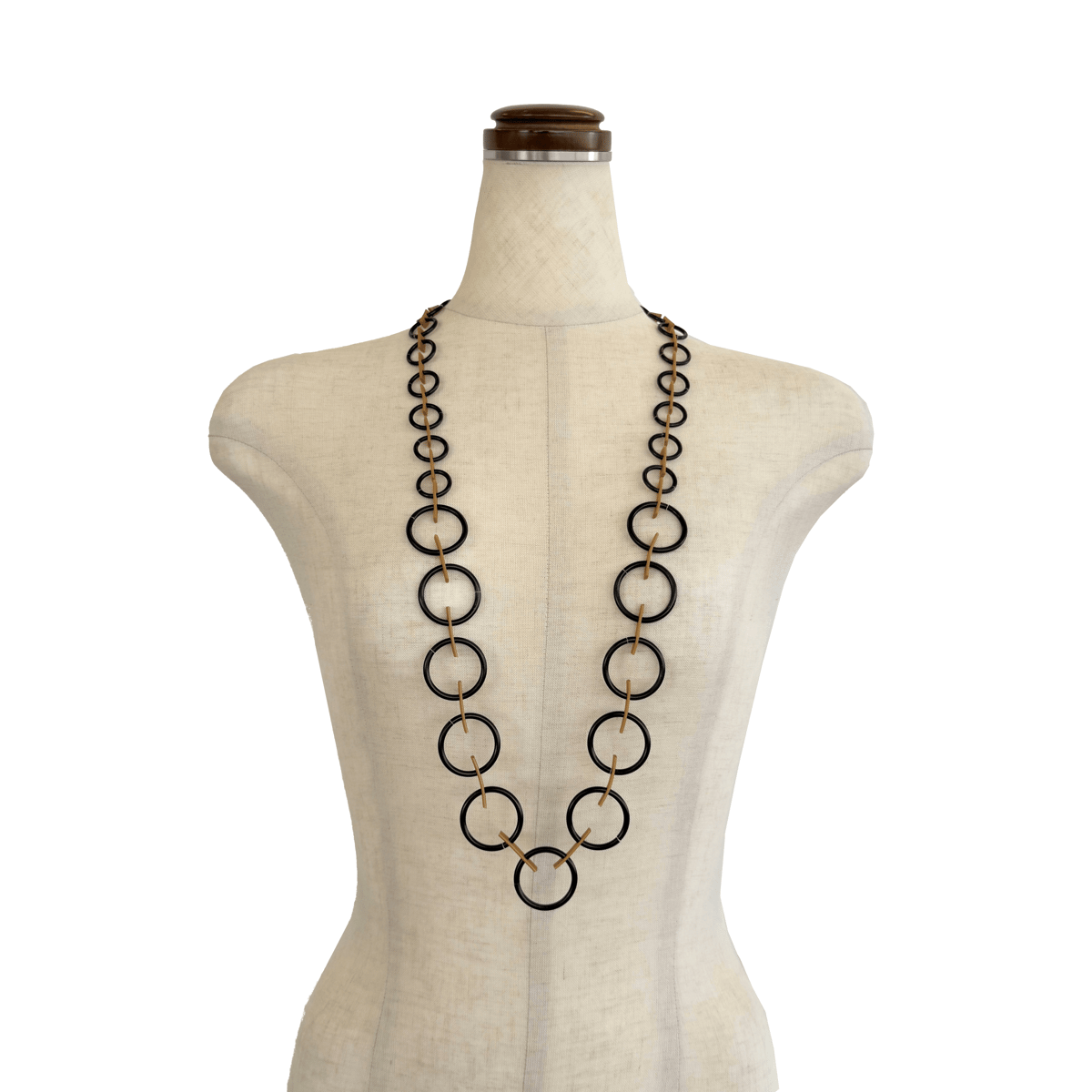 MATERIA DESIGN マテリアデザイン Split Long ネックレス Black 