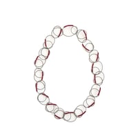 MATERIA DESIGN SPIRALINA Long ネックレス Red
