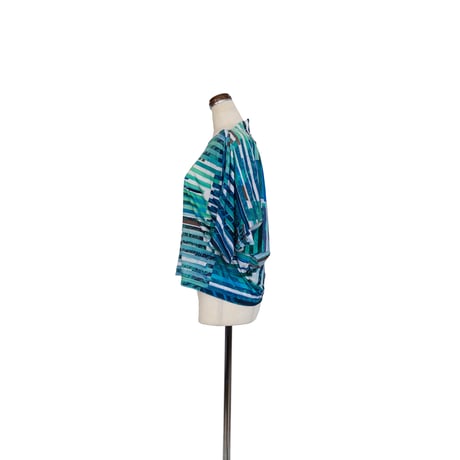 divka ディウカ  ”Hybrid Motion” Print 60C/Mo Smooth Draped Top