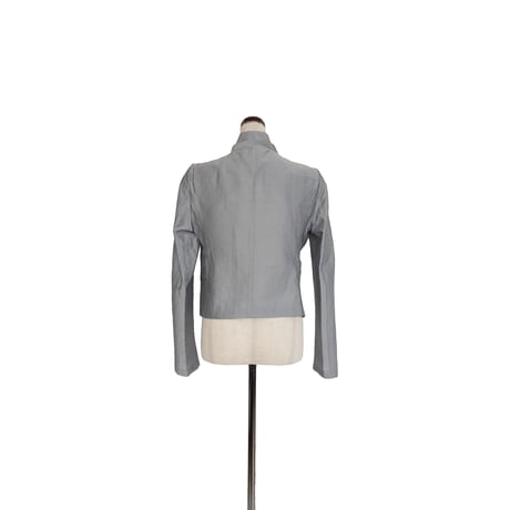 divka ディウカ  Linen Nylon Rigid Cloth Shawl Collar Jacket
