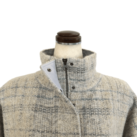 TONET (トネット)  フライフロント・ダブルZIPショートコート