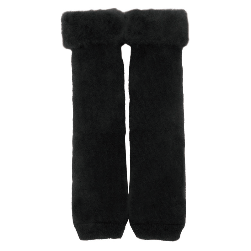 ラスト１点！stina レッグウォーマー&ランドリーネット ブラック！ stina / tweed leg warmer / black