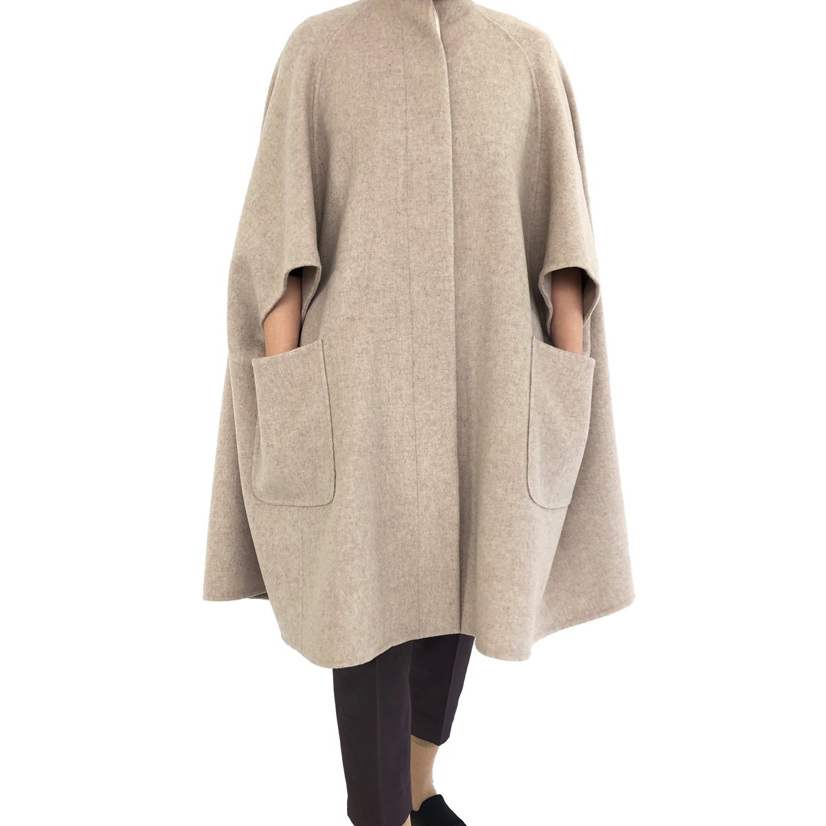 Support surface】（1）フード ミリタリー ポンチョ ジャケット