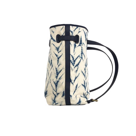 Organic Cotton 2-Way Rucksack "Joseph" Navy Blue / Ivory