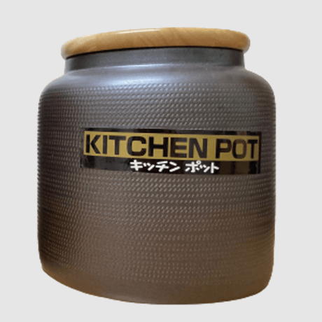 陶器の米びつ 信楽焼 キッチンポット（小）
