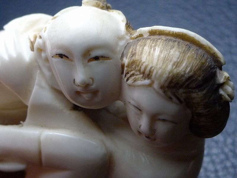 △本象牙春画根付40g・提げ物△NE49△ | 象牙屋本舗 本象牙と骨董のお店