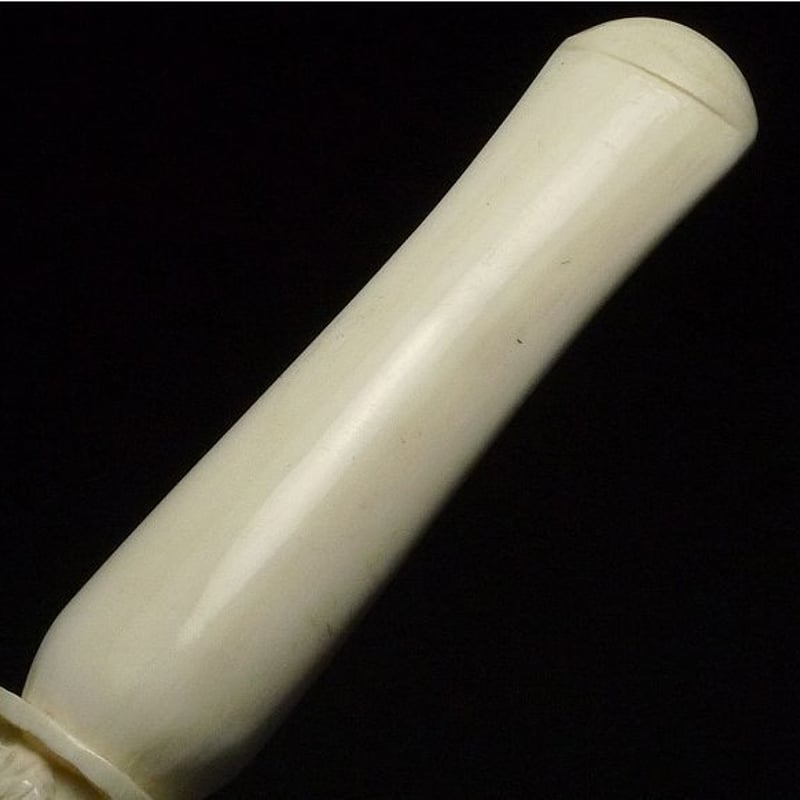 本象牙材雲龍彫大型煙管・パイプ・烟嘴☆60A83☆ | 象牙屋本舗 こほく