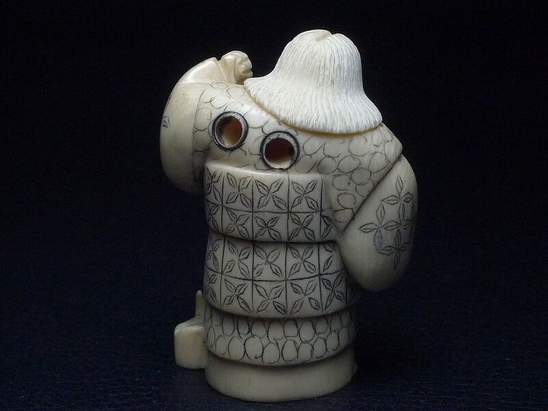 ◎古道具 庵々◎江戸-明治期 獣牙根付■提げ物山伏猟師魔除け呪物■猪牙狼牙熊牙 ほっこり！江戸×時代×怪談「古道具屋 皆塵堂」シリーズ｜輪渡颯介さん