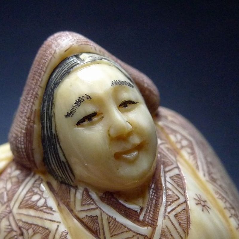 △古山作・本象牙母子置物36g△NE20△ | 象牙屋本舗 こほく堂 本象牙と