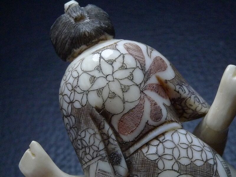 △松山作・本象牙春画根付21g・提げ物△NE60△ | 象牙屋本舗 こ △松山作・本象牙春画根付21g・提げ物△NE60△ | 象牙屋本舗 こ