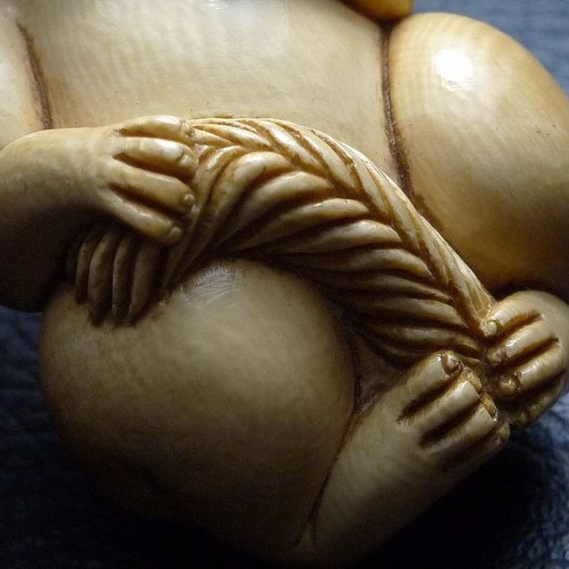 うさぎ 銘有 縁起物 象牙風 根付 レトロ 2025年最新】象牙 根付の人気アイテム - メルカリ