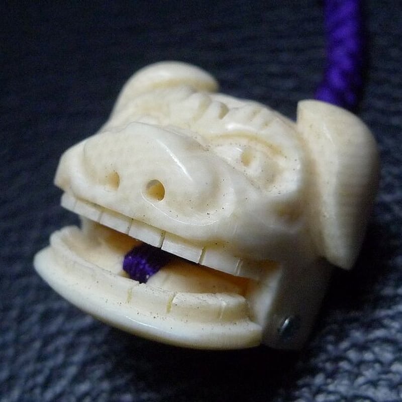 △本象牙獅子舞キーホルダー6g△NE97△ | 象牙屋本舗 こほく堂 本象牙